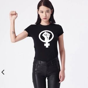 L’école Des Femmes Black Female Power Tee Medium